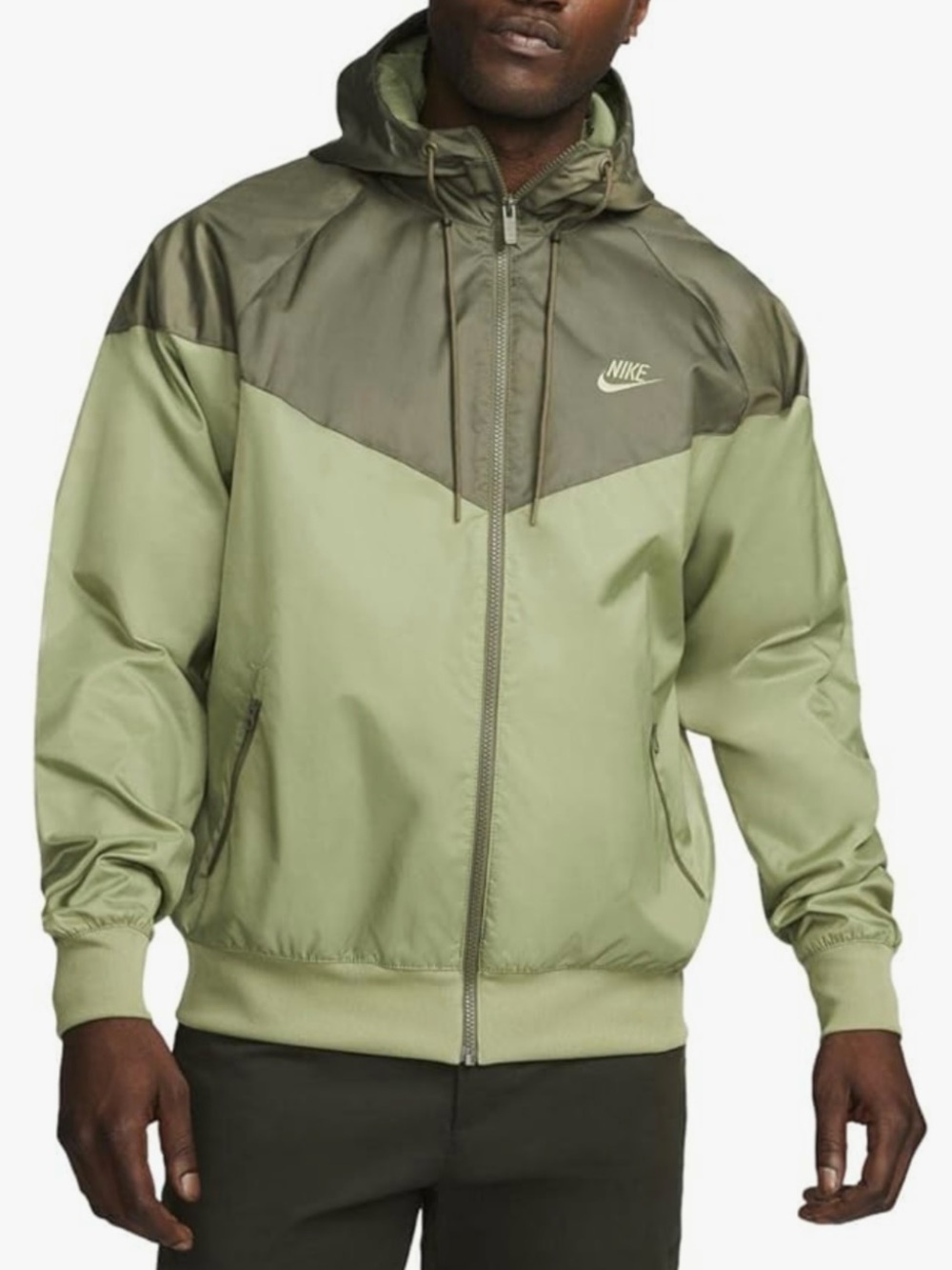 Nike Sportswear Windrunner Men's Hooded Jacket Size M Medium Olive 727324-334